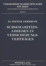 Subsidiaritätsabreden in Versicherungsverträgen