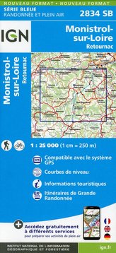 Monistrol-sur-Loire-Retournac 1:25 000