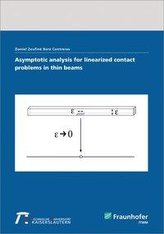 Asymptotic analysis for linearized contact problems in thin beams