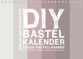 DIY Bastel-Kalender -Erdige Pastell Farben- Zum Selbstgestalten (Tischkalender 2021 DIN A5 quer)