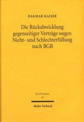 Die Rückabwicklung gegenseitiger Verträge wegen Nicht- und Schlechterfüllung nach BGB