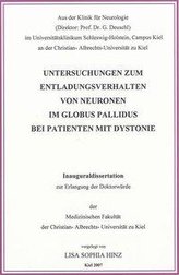 Untersuchungen zum Entladungsverhalten von Neuronen im Globus pallidus bei Patienten mit Dystonie