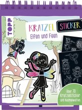Kratzel-Stickerbuch Elfen und Feen