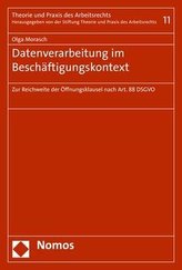 Datenverarbeitung im Beschäftigungskontext