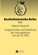Vorgeschichte und Entstehung des Atomgesetzes vom 23.12.1959