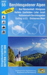 Berchtesgardener Alpen 1 : 50 000 (UK50-55)