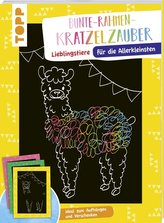 Bunte Rahmen Kratzelzauber für die Allerkleinsten: Lieblingstiere