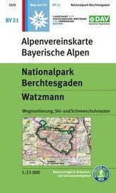 DAV Alpenvereinskarte Bayerische Alpen 21. Nationalpark Berchtesgaden, Watzmann 1 : 25 000