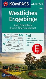 Westliches Erzgebirge, Aue, Eibenstock, Kurort Oberwiesenthal 1:50 000