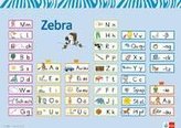Zebra. Schreibtabellenposter, Poster Strategie 1. Schuljahr