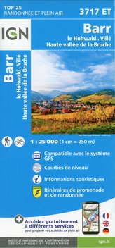Barr.Le Howald.Villé.Haute Vallée de la Bruche 1:25 000
