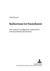 Kulturstaat ist Staatskunst