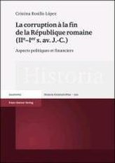 La corruption à la fin de la République romaine (IIe-Ier s. av. J.-C.)