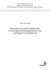 Information der Versicherten über vorvertragliche Anzeigepflichten und die Folgen ihrer Verletzung