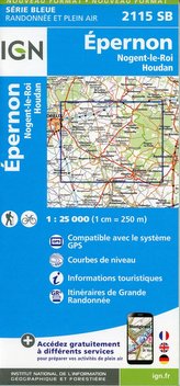 Épernon-Nogent-le-Roi.Houdan 1:25 000