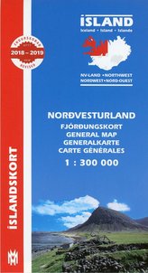 Island. Nordwest 1 : 300 000