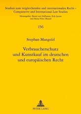 Verbraucherschutz und Kunstkauf im deutschen und europäischen Recht
