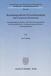 Branchenspezifische Wirtschaftsaufsicht und Corporate Governance