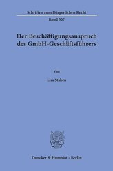 Der Beschäftigungsanspruch des GmbH-Geschäftsführers.