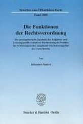 Die Funktionen der Rechtsverordnung