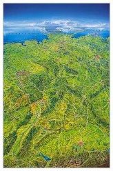 Das Große Deutschland Panorama (Format 100 x 150 cm), plano in Hülse