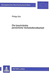 Die beschränkte persönliche Verbotsdienstbarkeit