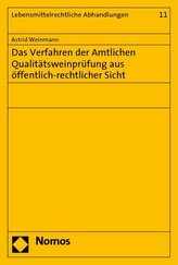 Das Verfahren der Amtlichen Qualitätsweinprüfung aus öffentlich-rechtlicher Sicht