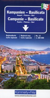KuF Italien Regionalkarte 12. Campanien / Basilicata 1 : 200 000