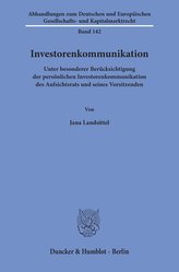 Investorenkommunikation.