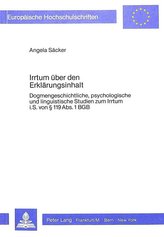 Irrtum über den Erklärungsinhalt
