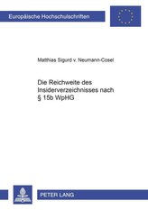 Die Reichweite des Insiderverzeichnisses nach § 15b WpHG