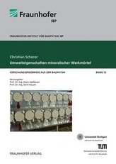 Umwelteigenschaften mineralischer Werkmörtel