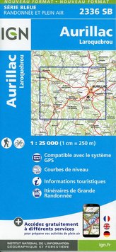 Aurillac-Laroquebrou 1:25 000