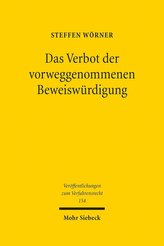 Das Verbot der vorweggenommenen Beweiswürdigung