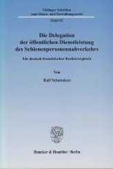 Die Delegation der öffentlichen Dienstleistung des Schienenpersonennahverkehrs