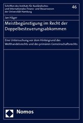 Meistbegünstigung im Recht der Doppelbesteuerungsabkommen