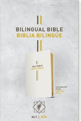  Bilingual Bible / Biblia bilingue NLT/NTV (LeatherLike, Pearl)