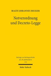 Notverordnung und Decreto-Legge
