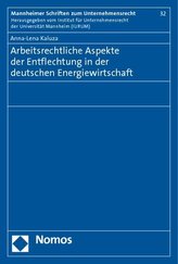 Arbeitsrechtliche Aspekte der Entflechtung in der deutschen Energiewirtschaft