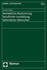 Betriebliche Realisierung beruflicher Ausbildung behinderter Menschen