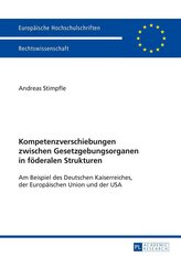 Kompetenzverschiebungen zwischen Gesetzgebungsorganen in föderalen Strukturen