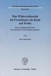 Das Widerrufsrecht im Fernabsatz als Kauf auf Probe