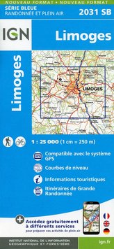 Limoges 1:25 000