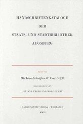 Die Handschriften der Staats- und Stadtbibliothek Augsburg.  8° Cod 1-232