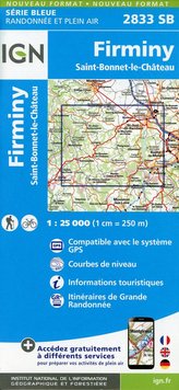 Firminy  Saint-Bonnet-le-Château 1:25 000