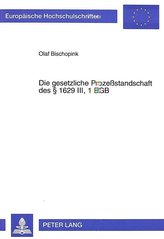 Die gesetzliche Prozeßstandschaft § 1629 III, 1 BGB