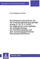 Das Widerspruchsverfahren vor der Fortsetzungsfeststellungsklage analog § 113 I S. 4 VwGO, der allgemeinen Leistungsklage, der U