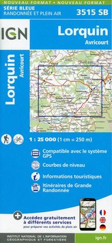 Lorquin.Avricourt 1:25 000