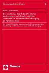 Der funktionale Begriff des öffentlichen Auftraggebers nach § 99 Nr. 2 GWB im Schnittfeld zur wirtschaftlichen Betätigung im Kom