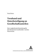 Treuhand und Unterbeteiligung an Gesellschaftsanteilen